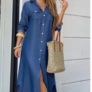 Denim Dress- NEW